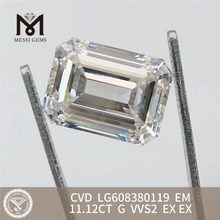 11.12CT EM Grown Brilliance G VVS2 CVD diamond LG608380119丨Messigems 