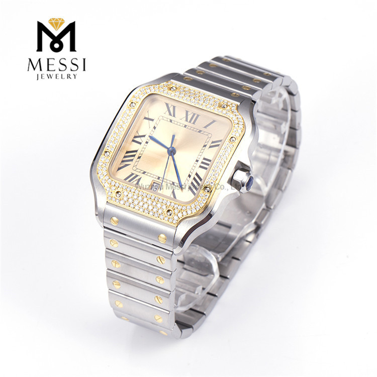 Brillance et force inégalées Montres Moisanite élégantes pour hommes