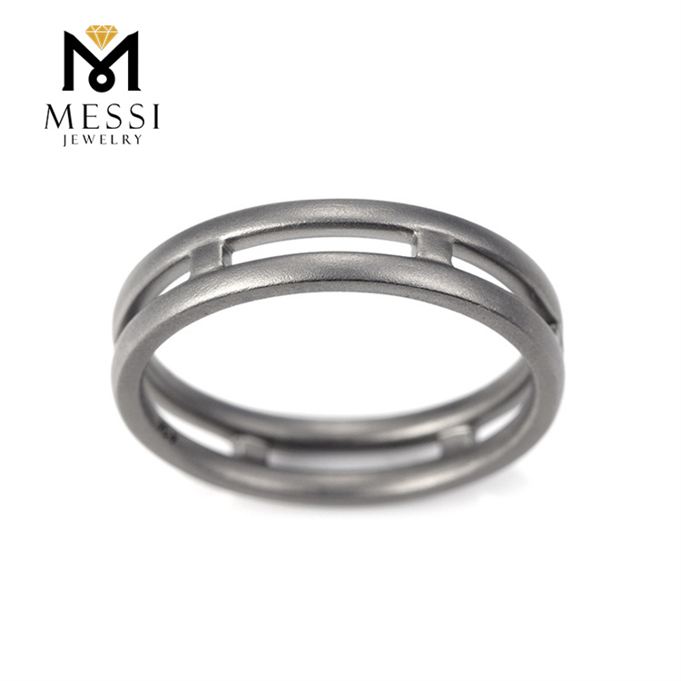 Modern Design Geometric 2.5g Titanium Ring for Men MSR-1642