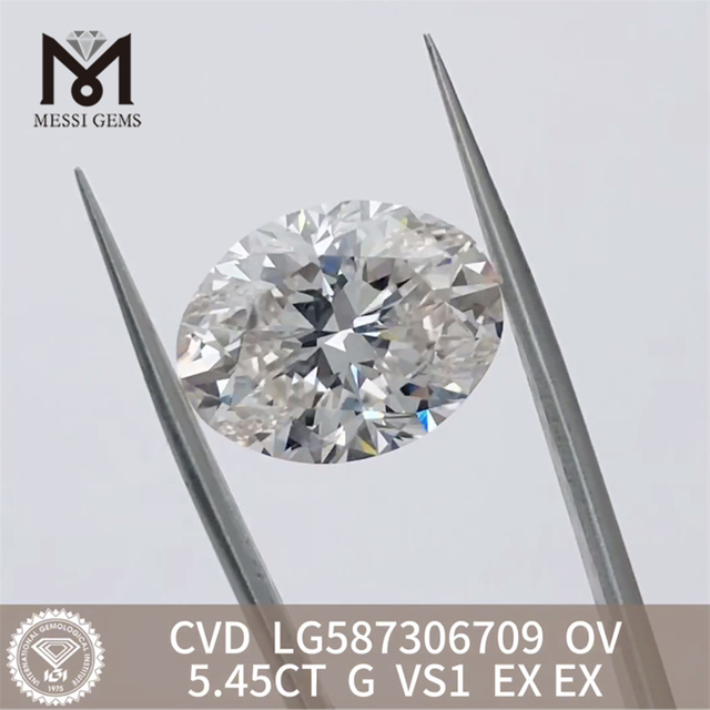 5.45CT G OV simulated diamonds VS1 CVD LG587306709 